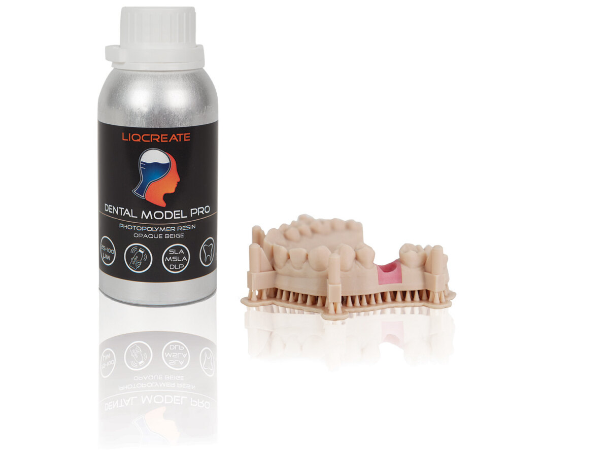 Liqcreate Dental Model Pro Beige 250gr with items web